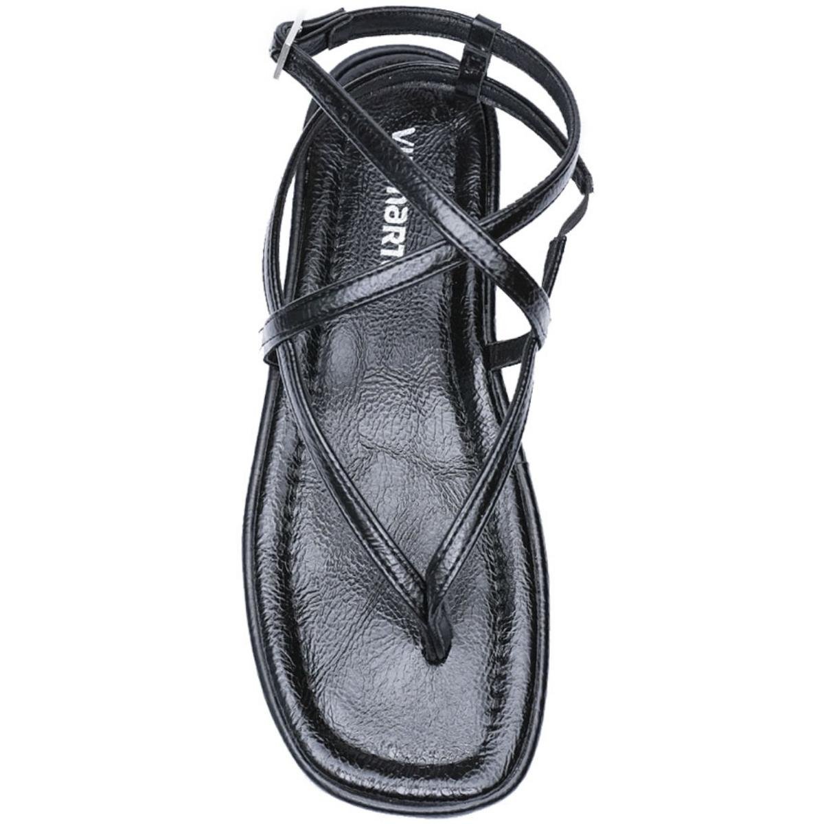 Sandália Papete Via Marte Milano Feminina - Preto Preto 3