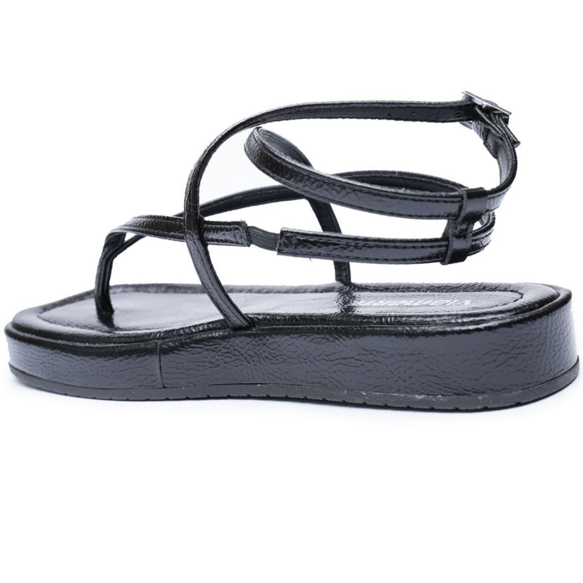 Sandália Papete Via Marte Milano Feminina - Preto Preto 4