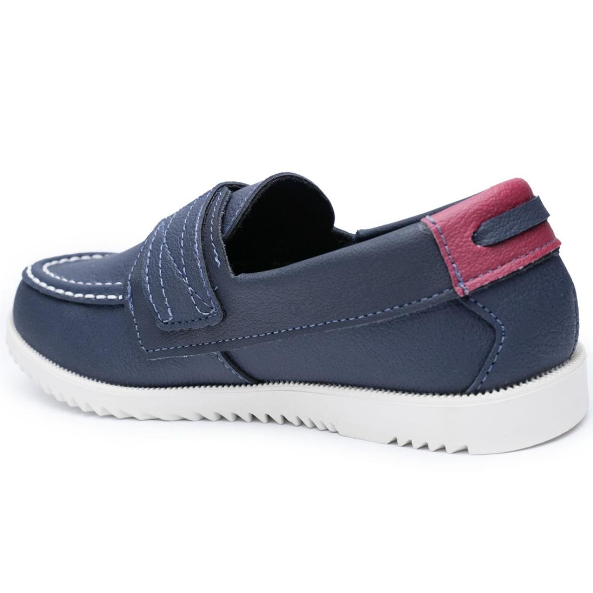 Mocassim Infantil Klin Sider Menino - Marinho Azul 4