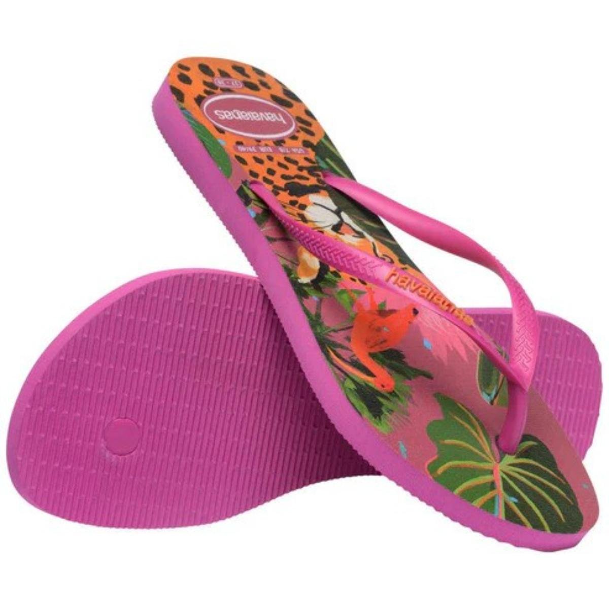 Chinelo Havaianas Slim Summer Bliss Feminino - Rosa Rosa 4