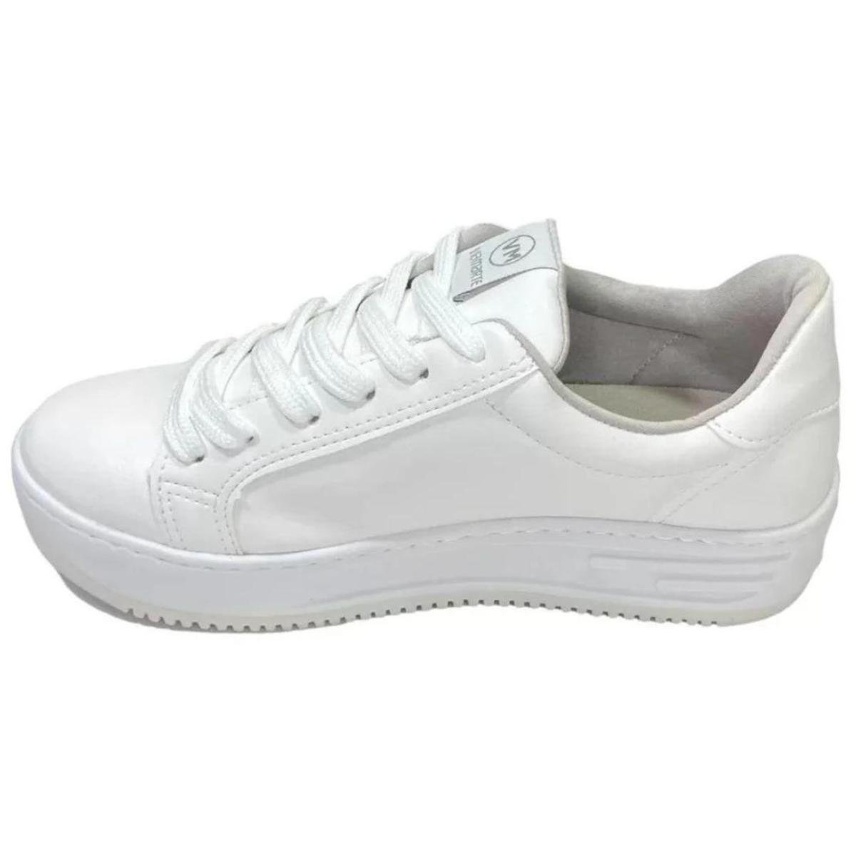 Tênis Via Marte Casual Feminino - Branco Branco 3