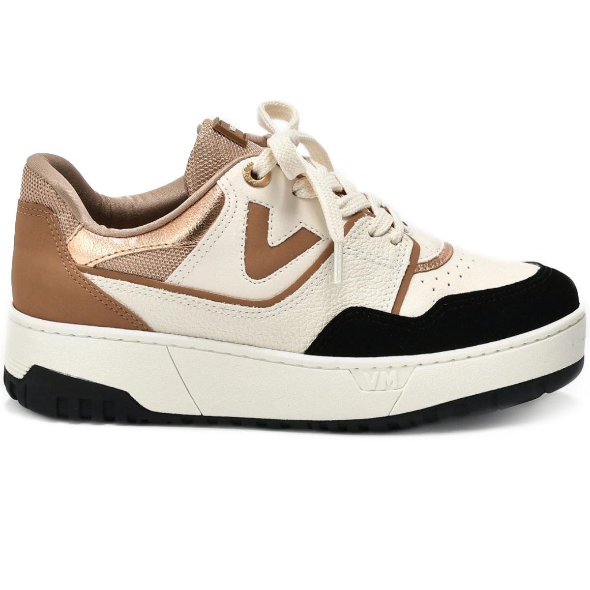 Tênis Via Marte Casual Feminino - Off White e Bege Bege 2
