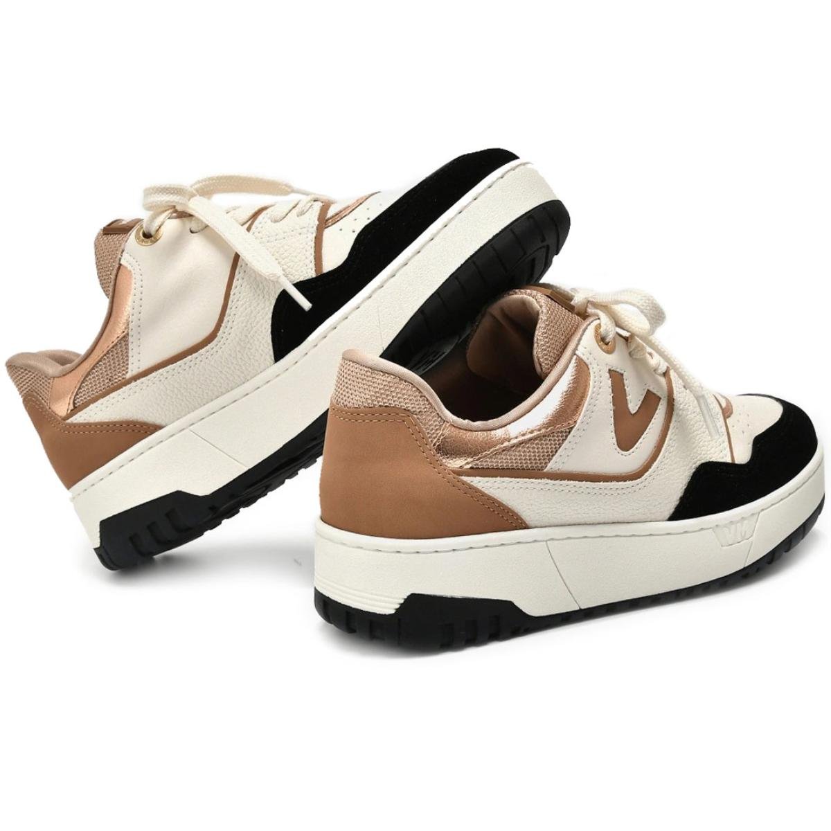 Tênis Via Marte Casual Feminino - Off White e Bege Bege 3