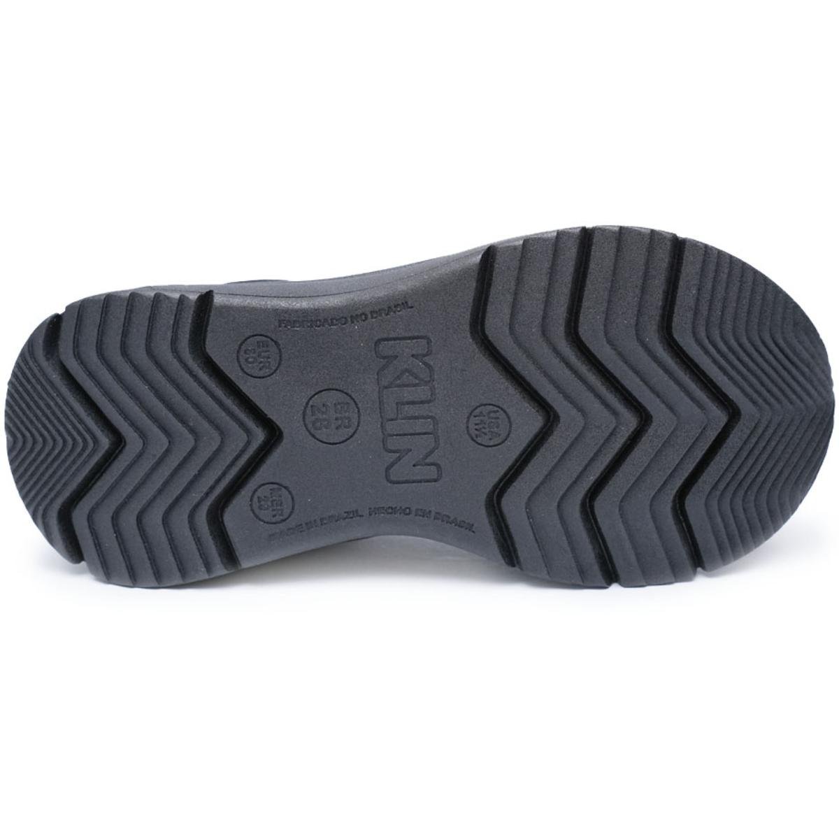 Tênis Infantil Klin New Sport Kids Menino - Preto e Laranja Preto 5