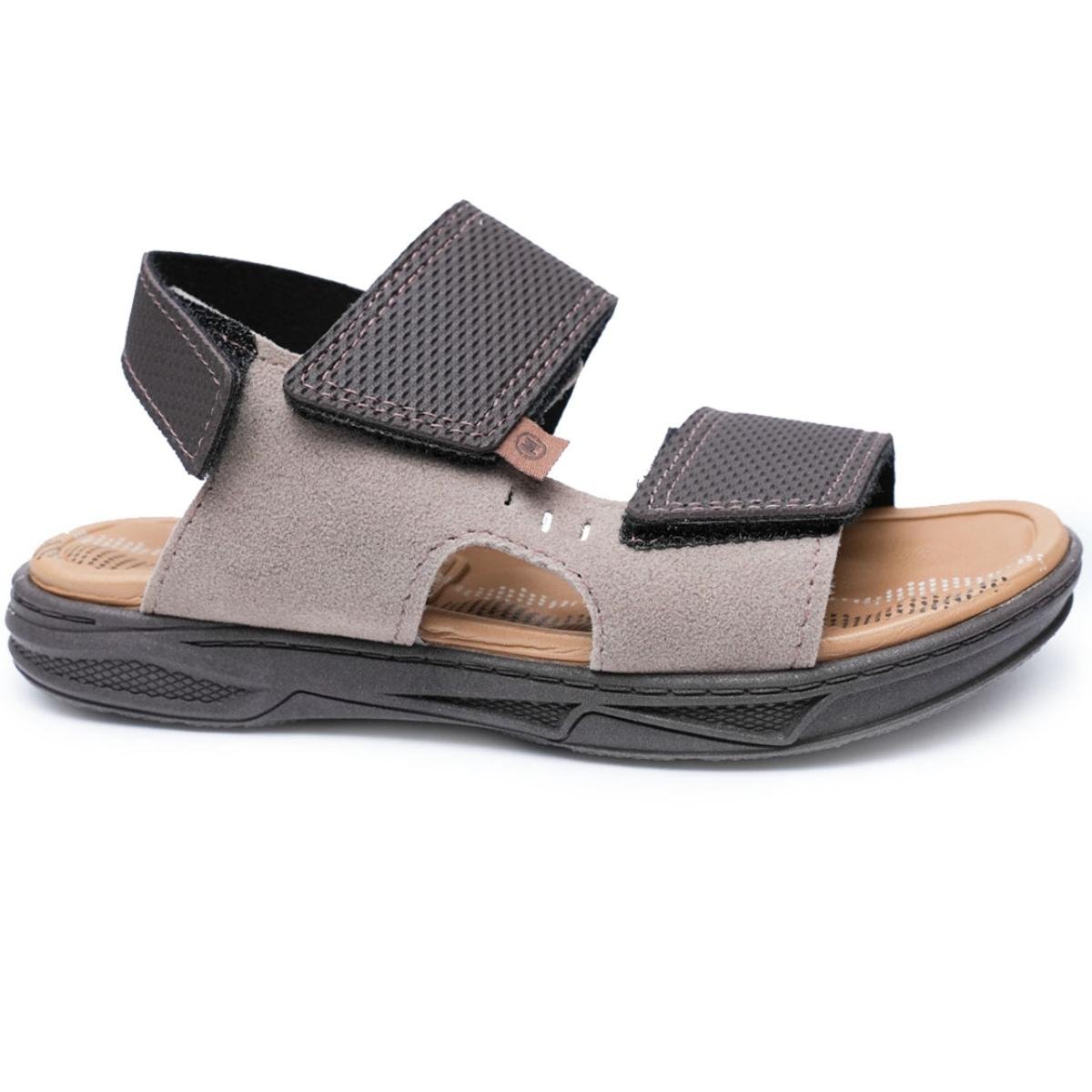 Sandália Molekinho Neo Camurça Menino - Marrom Marrom 2