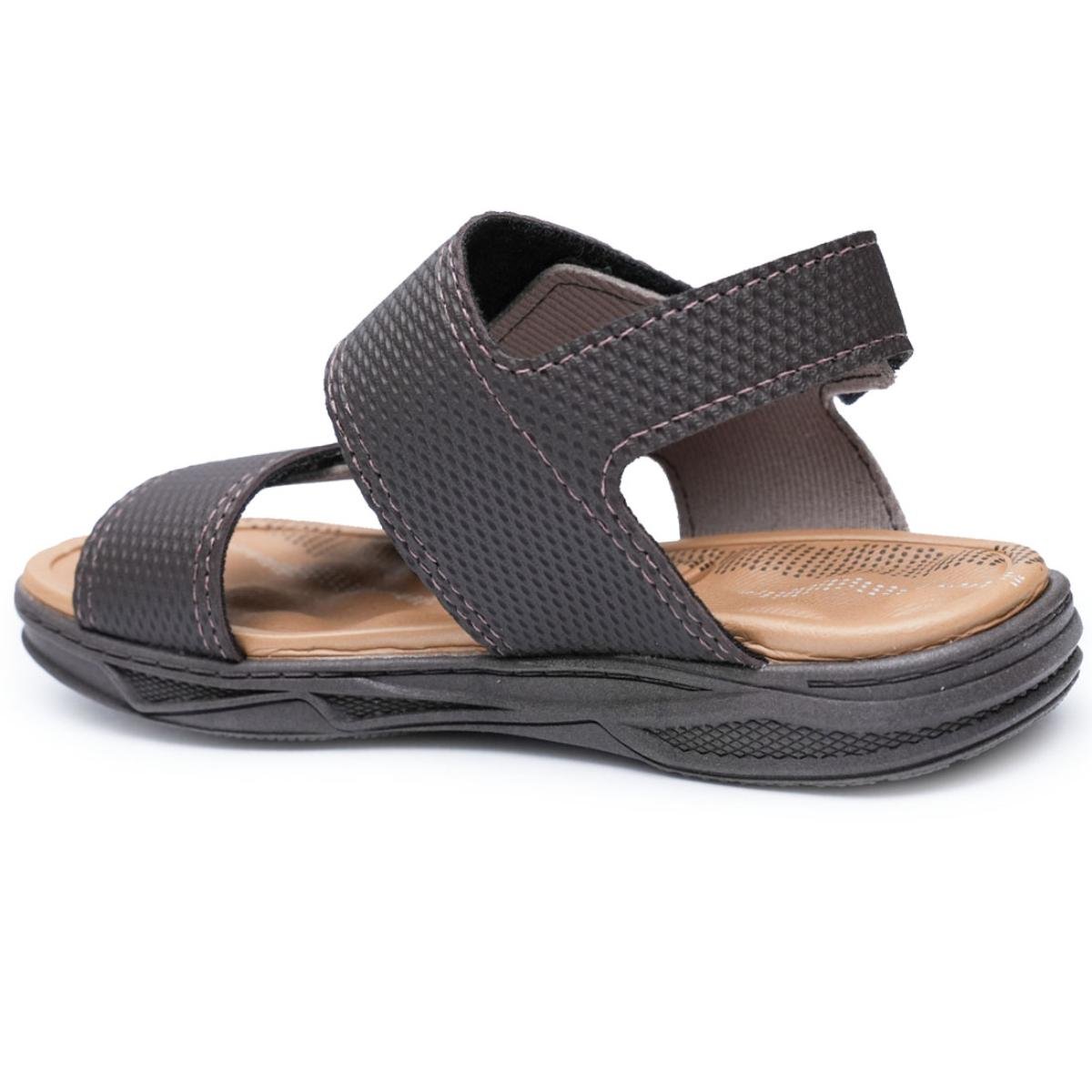 Sandália Molekinho Neo Camurça Menino - Marrom Marrom 4