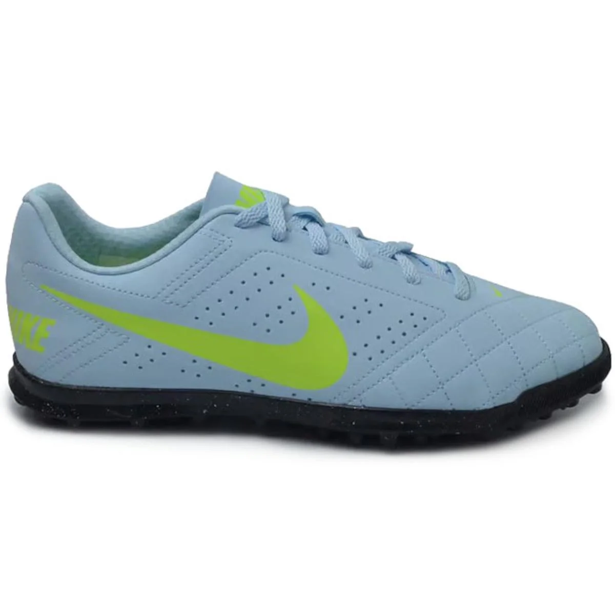 Chuteira Society Nike Beco 2 TF Masculino - Verde Claro Azul 2