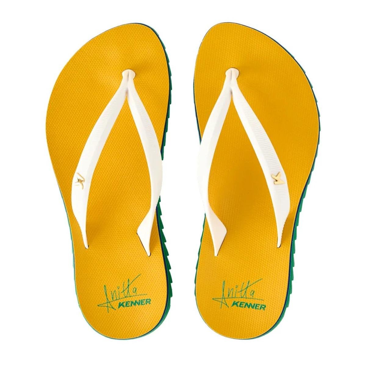 Chinelo Kenner Ibiza Reggae Anitta Feminino - Amarelo Amarelo 2
