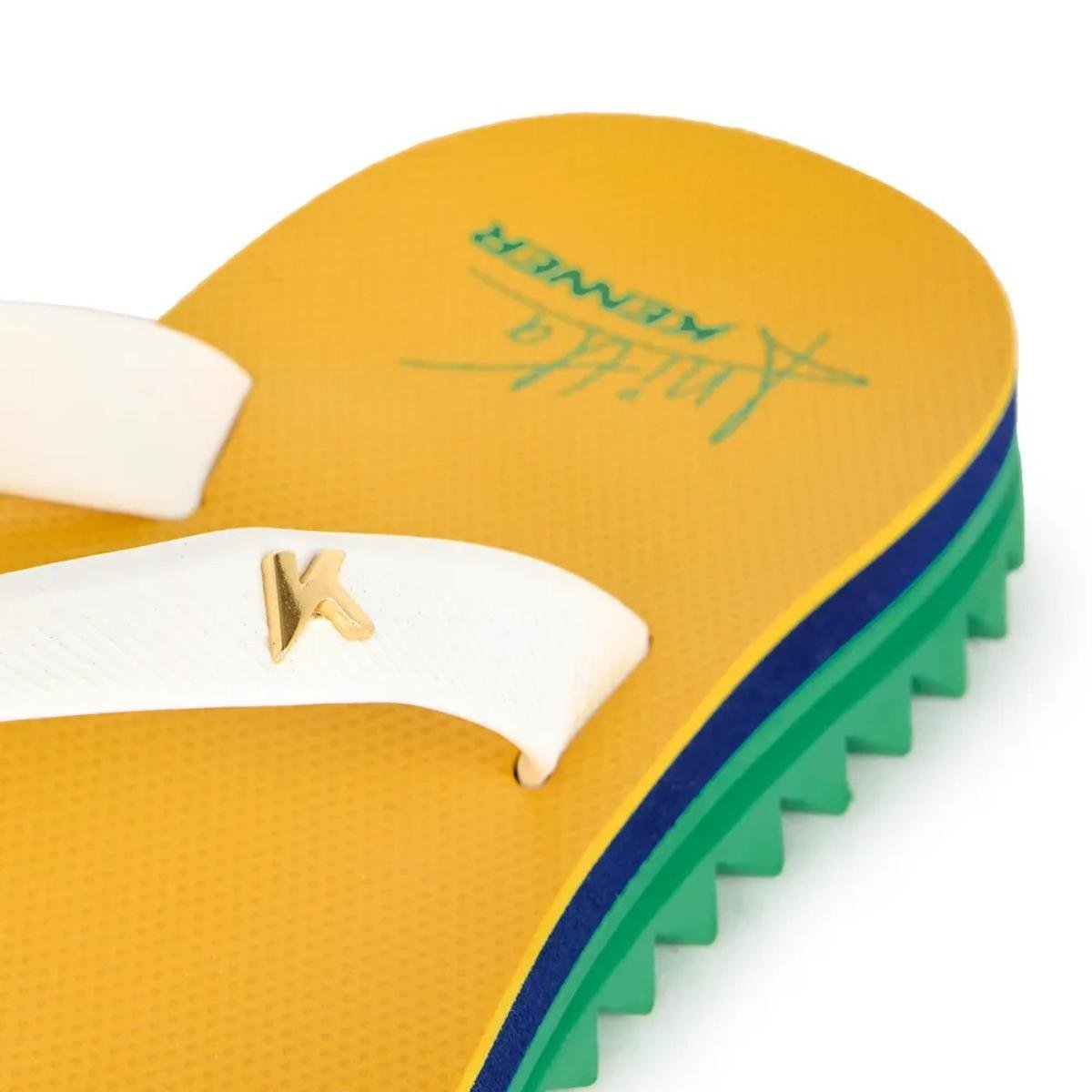Chinelo Kenner Ibiza Reggae Anitta Feminino - Amarelo Amarelo 4