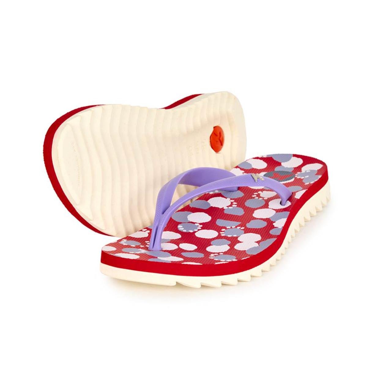 Chinelo Kenner Ibiza Polka Feminino - Vermelho Vermelho 2