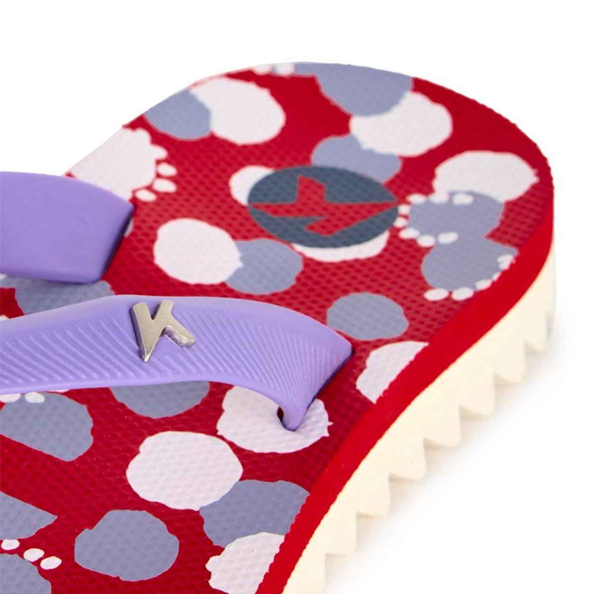 Chinelo Kenner Ibiza Polka Feminino - Vermelho Vermelho 4