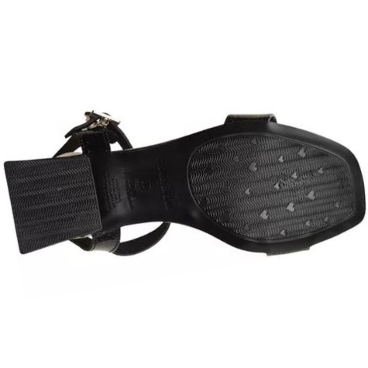 Sandália Infantil Molekinha Holográfica Salto Bloco - Preto Preto 5