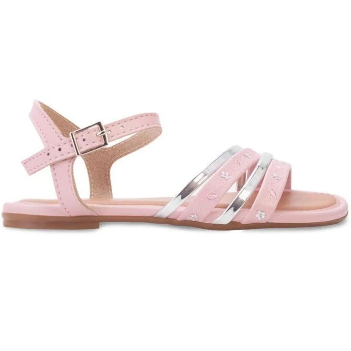 Sandália Infantil Molekinha Glamour Menina - Rosa Rosa 2