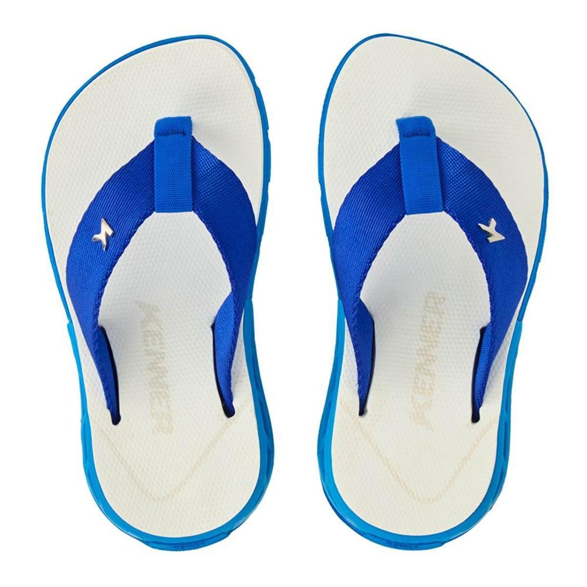 Chinelo Infantil Kenner Rakka Kids - Branco e Azul Azul 2