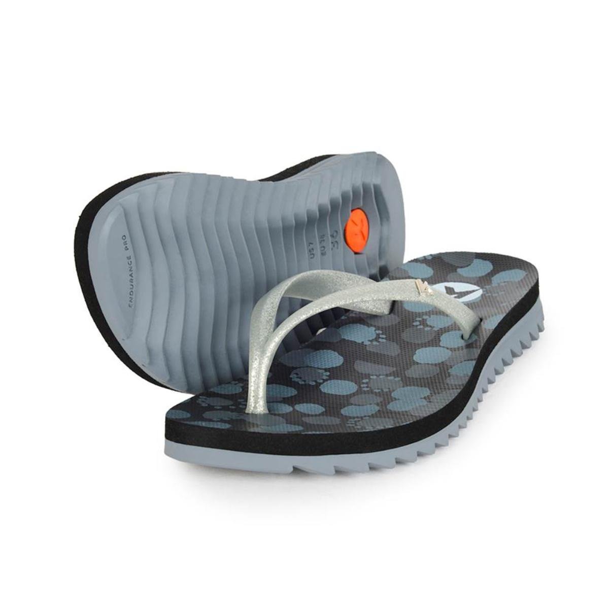 Chinelo Kenner Ibiza Polka Feminino - Preto e Cinza Preto 2