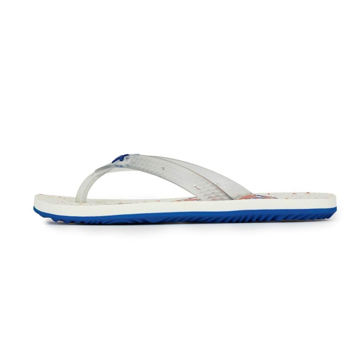 Chinelo Infantil Kenner Summer Old School Kids - Branco e Azul Branco 2