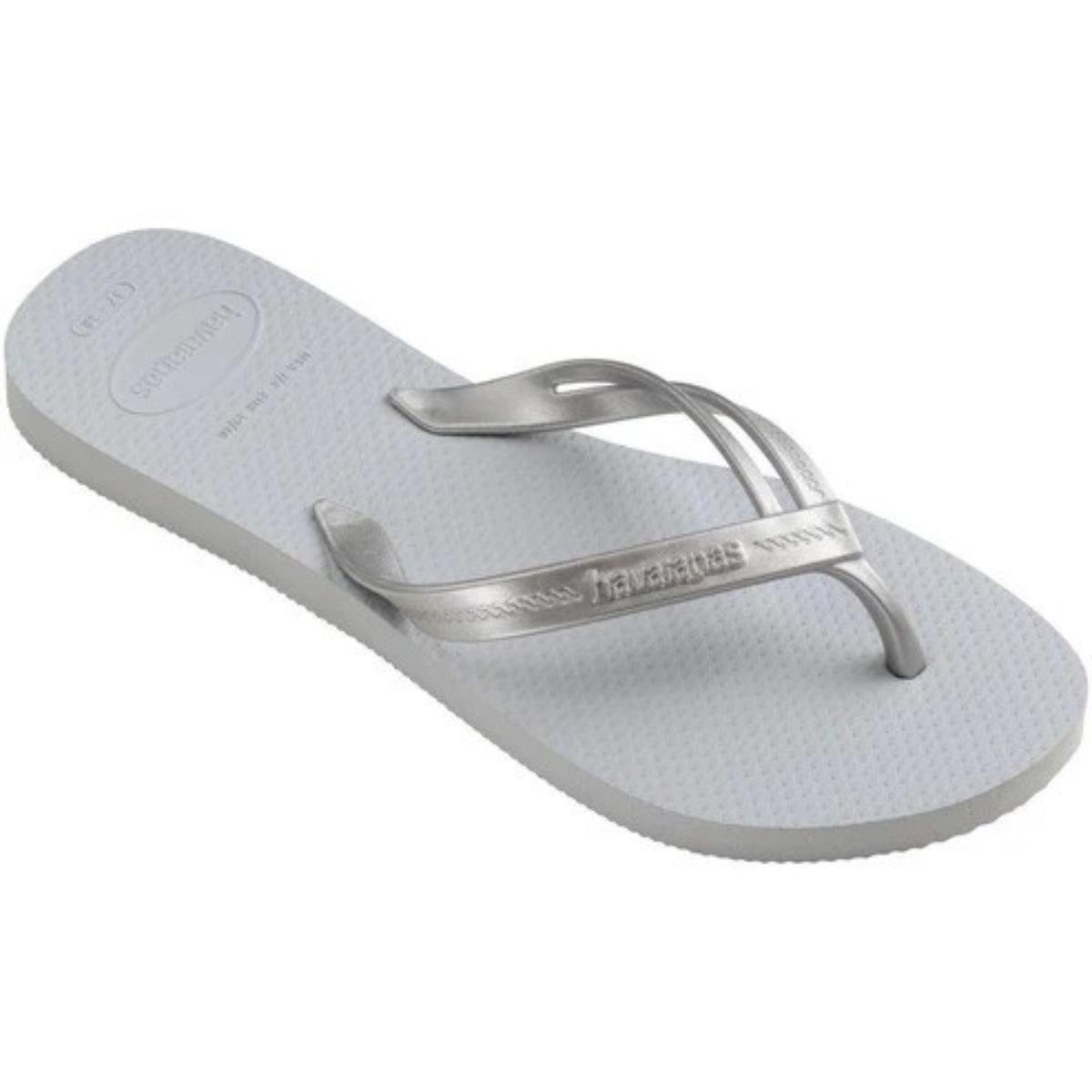 Chinelo Havaianas Elegance Feminino - Cinza Cinza 2
