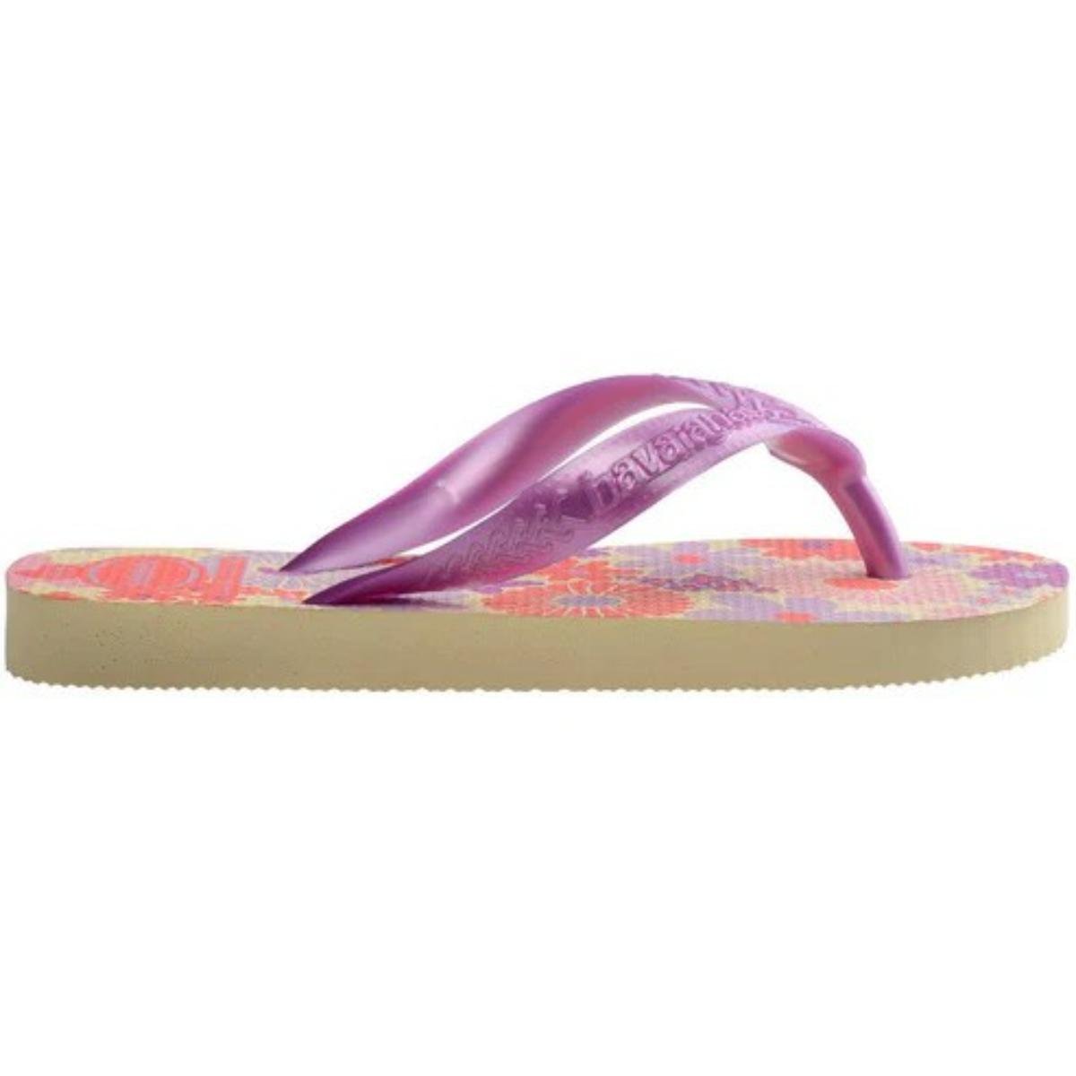 Chinelo Infantil Havaianas Flores Kids - Roxo Roxo 3