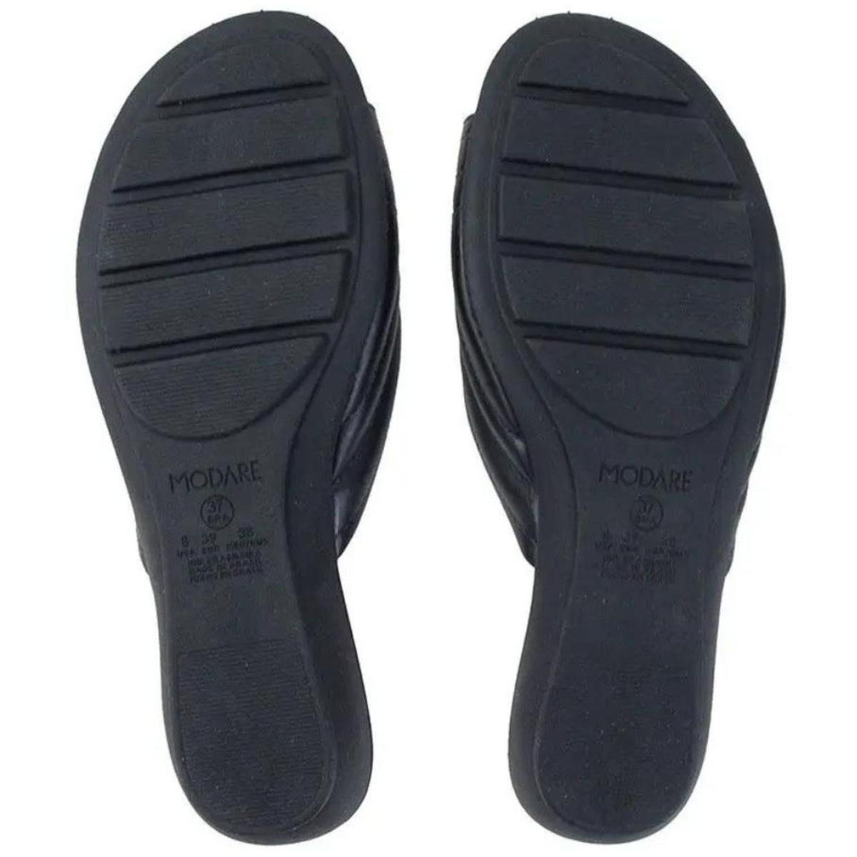 Tamanco Modare UltraConforto Strech Feminino - Preto Preto 5