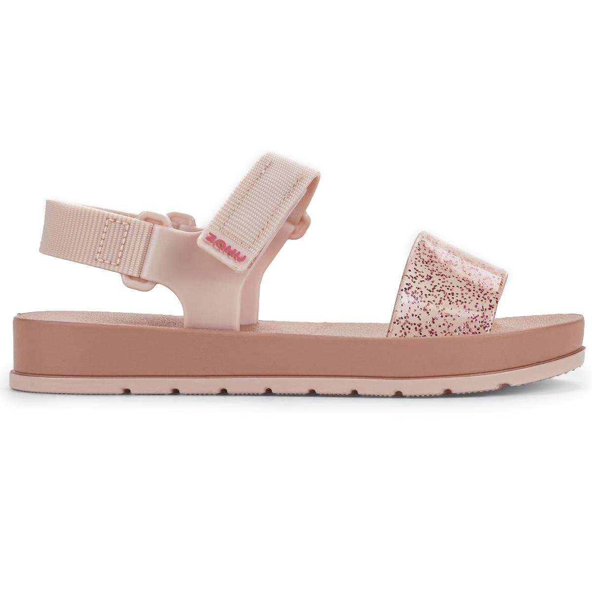 Papete Zaxy Way Glitter Feminino - Nude Bege 2