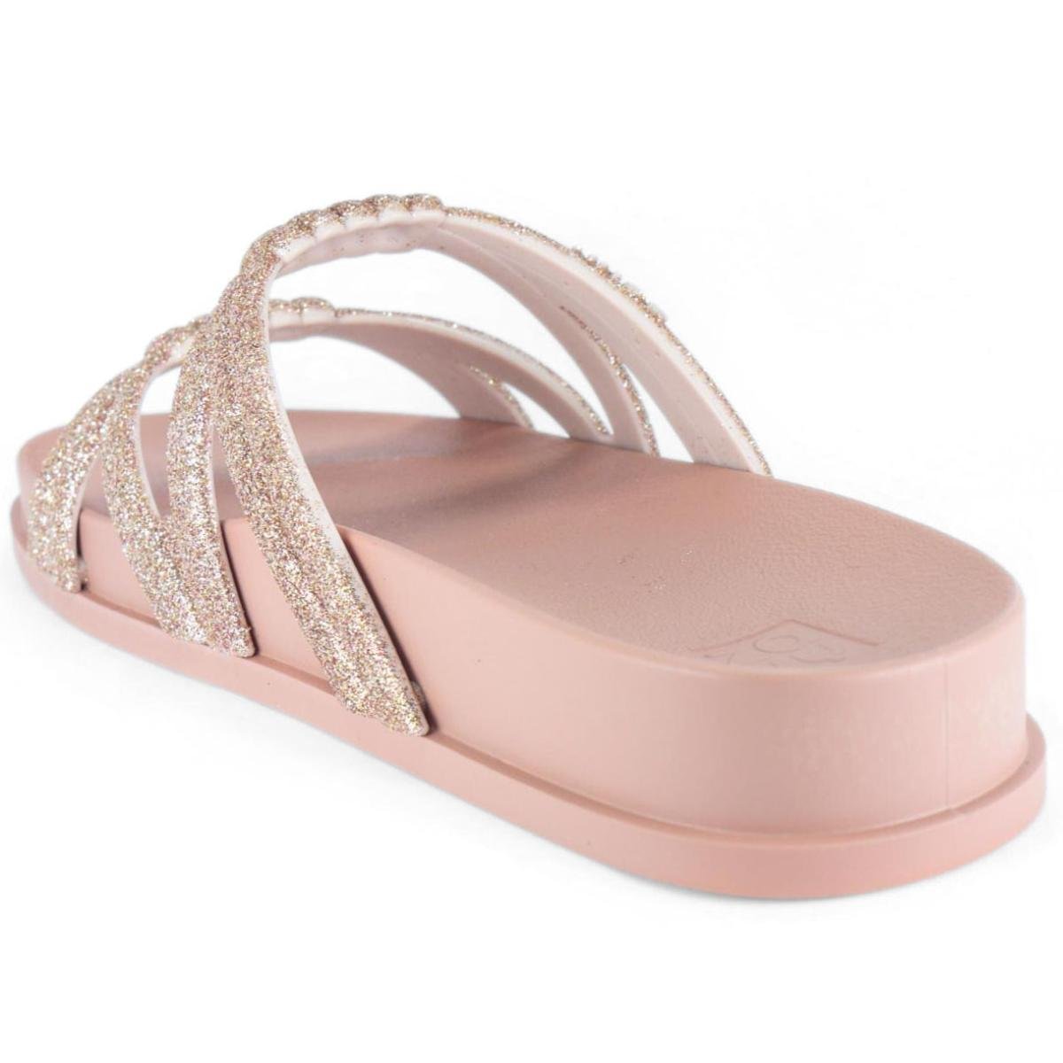 Papete Zaxy Pose Nó Glitter Feminino - Nude Bege 4