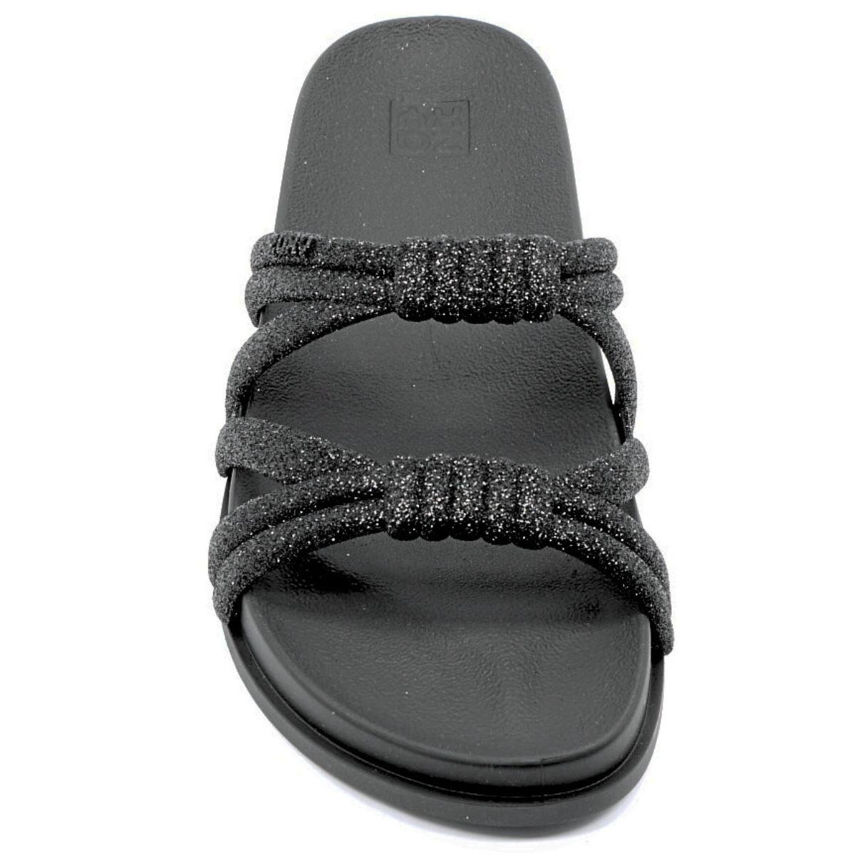 Papete Zaxy Pose Nó Glitter Feminino - Preto Preto 3