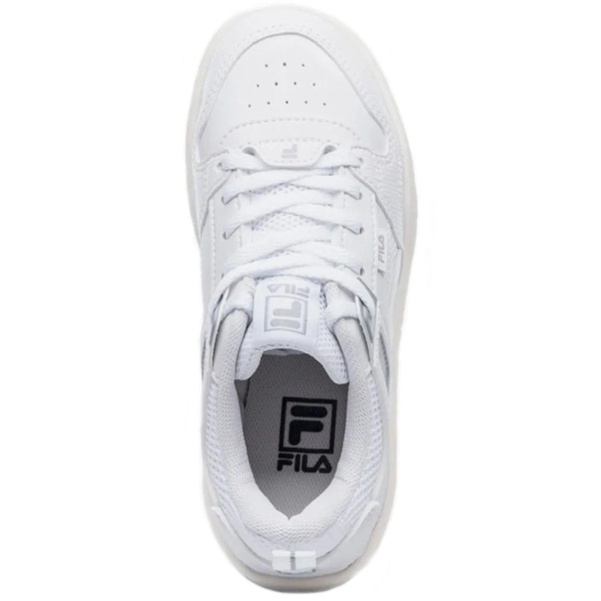 Tênis Infantil Fila Corda Kids - Branco e Cinza Branco/Cinza 3