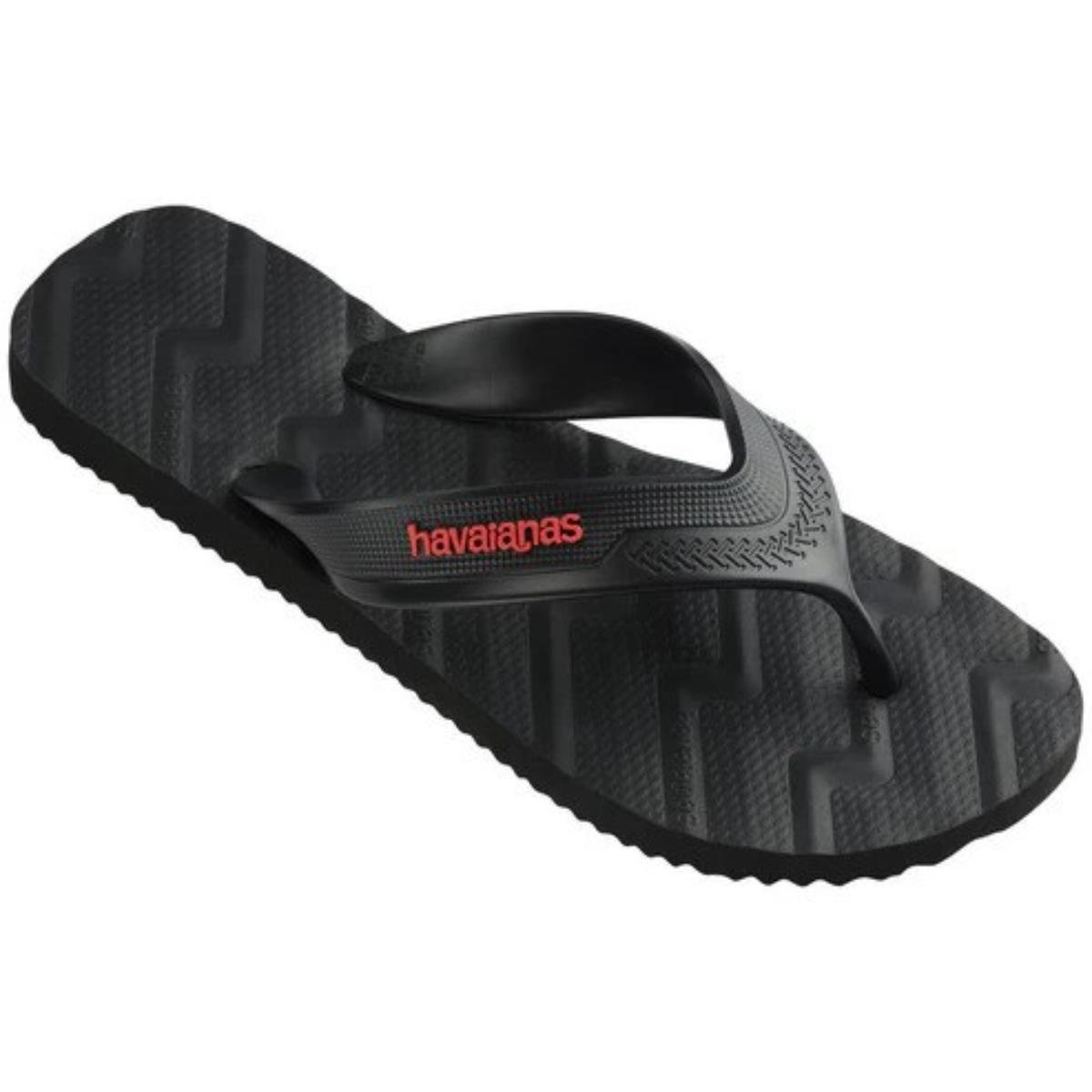 Chinelo Havaianas Track Waves Masculino - Preto Preto 2