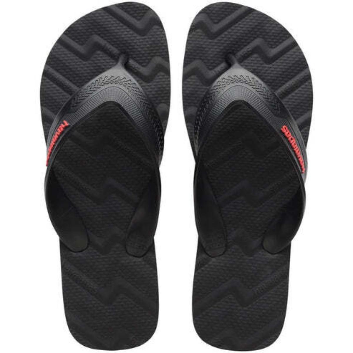 Chinelo Havaianas Track Waves Masculino - Preto Preto 1