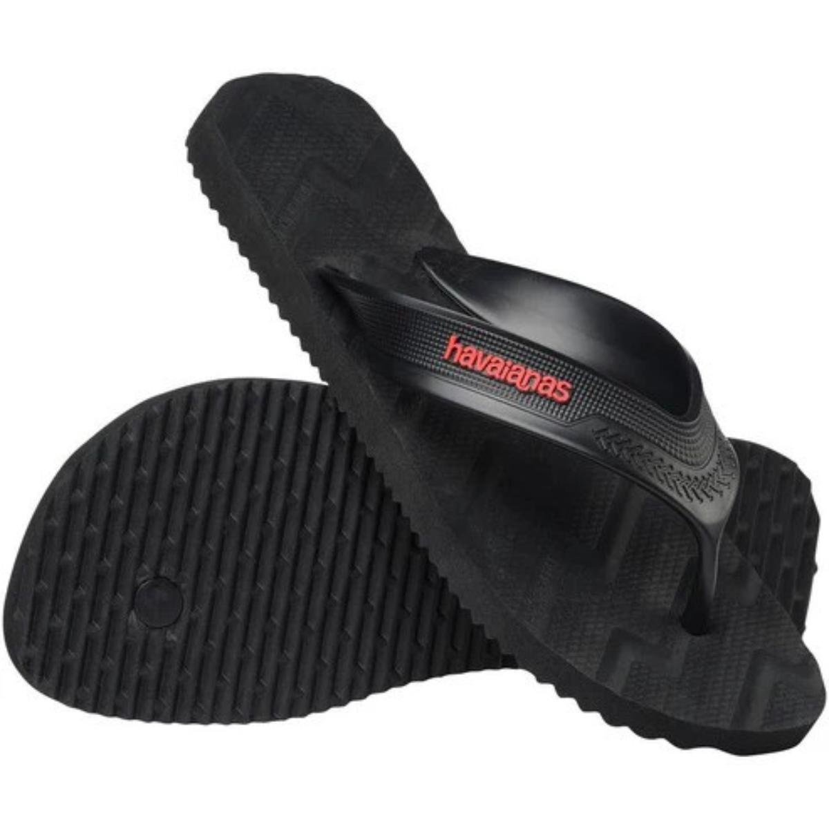 Chinelo Havaianas Track Waves Masculino - Preto Preto 4