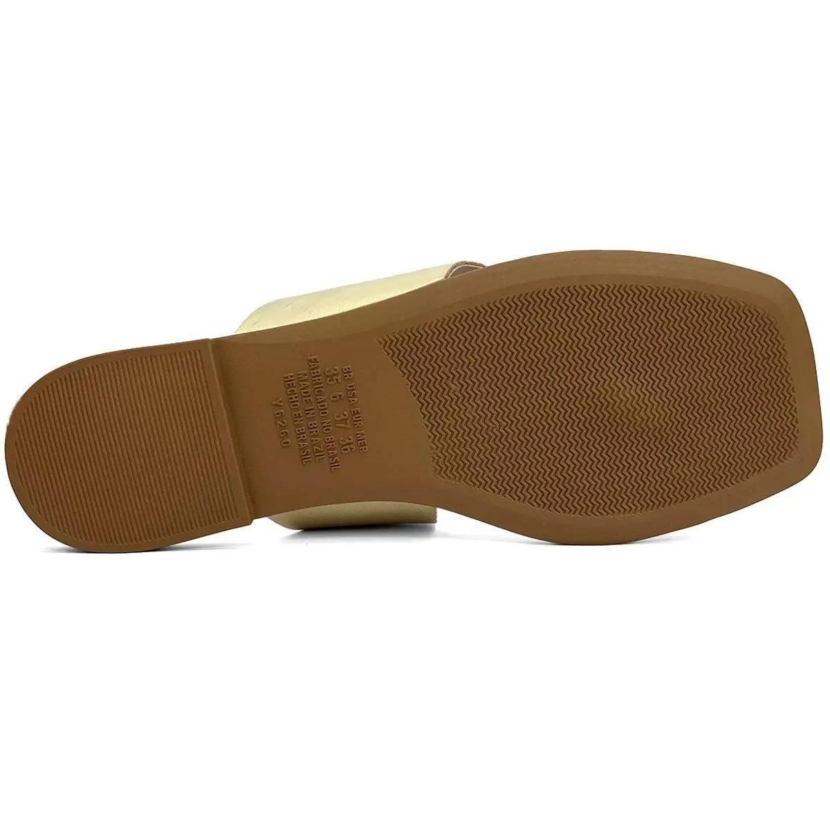 Rasteira Dakota Tira Única Feminina - Dourado Dourado 5