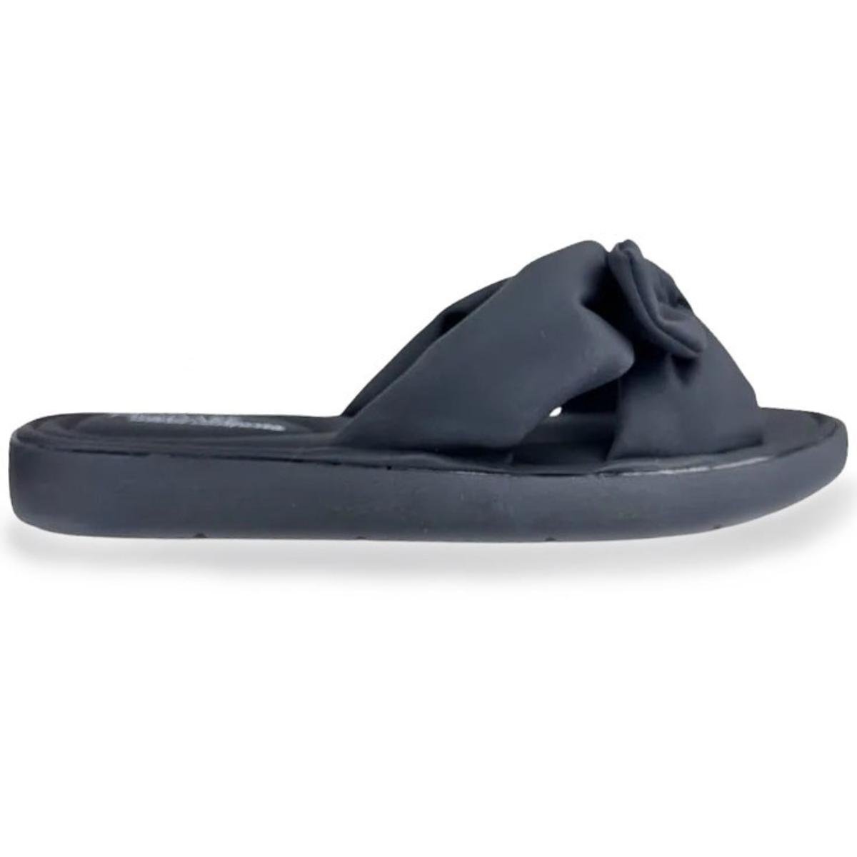 Chinelo Modare Ultraconforto Ortopédico Laço Feminino - Preto Preto 2