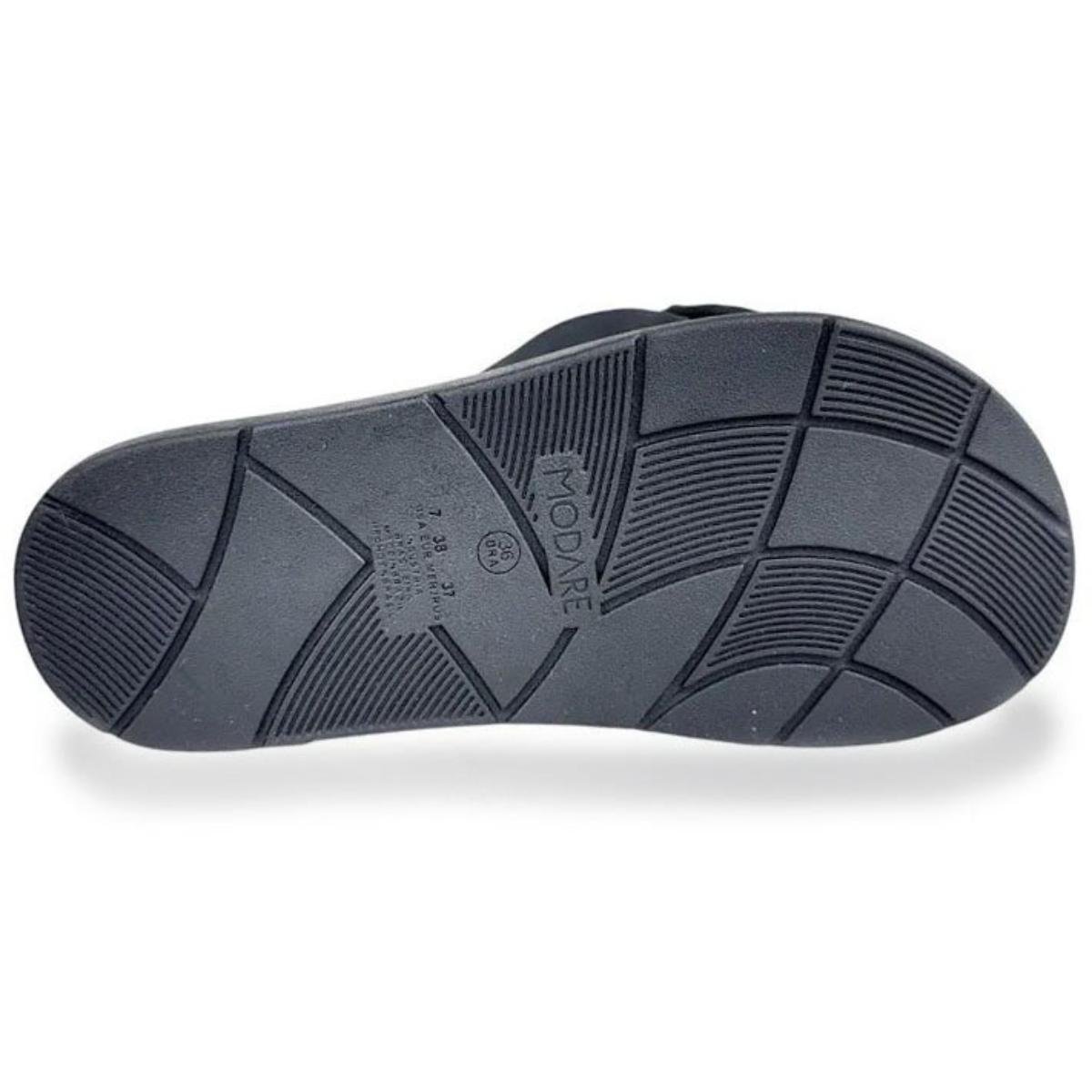 Chinelo Modare Ultraconforto Ortopédico Laço Feminino - Preto Preto 5