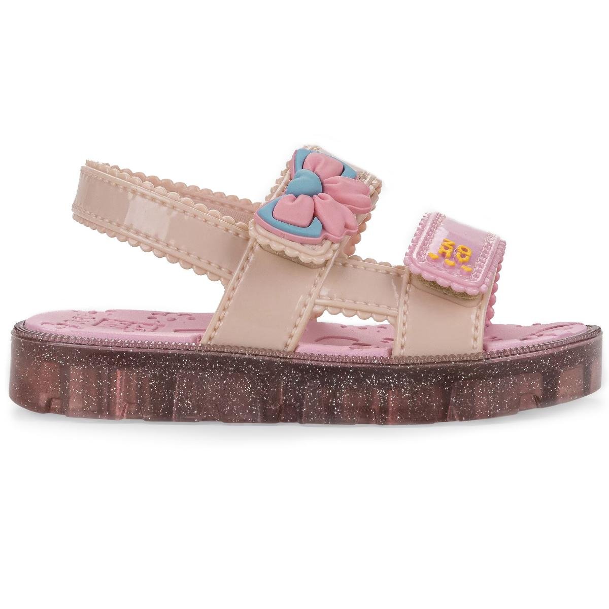 Sandália Infantil Zaxynina Fofinha - Rosa e Nude Rosa 2