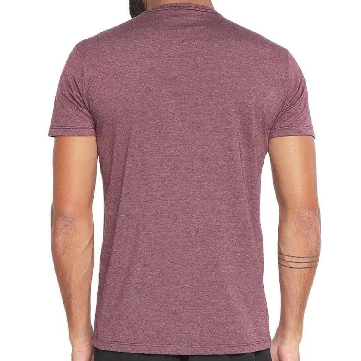 Camiseta Mizuno Run Spark Masculina - Bordô Rosa 2