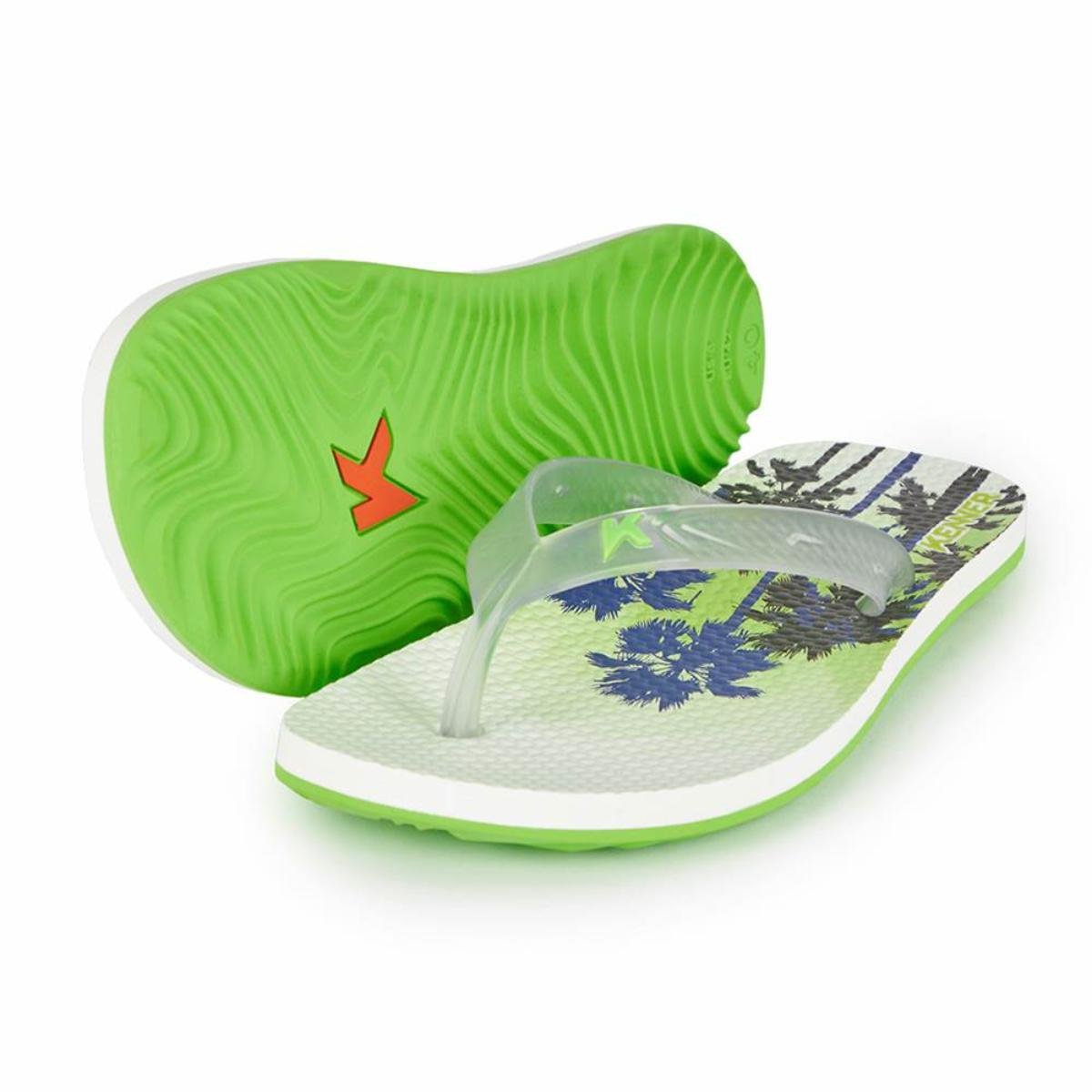 Chinelo Kenner Summer Carnauba Masculino - Branco e Verde Branco/Azul 2