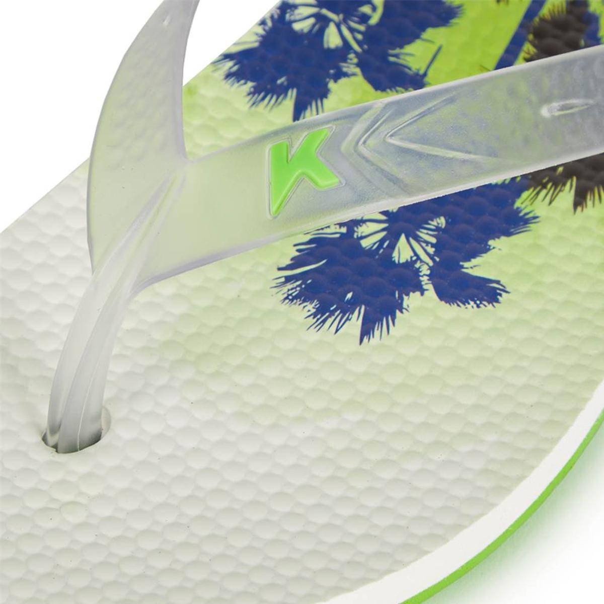 Chinelo Kenner Summer Carnauba Masculino - Branco e Verde Branco/Azul 4