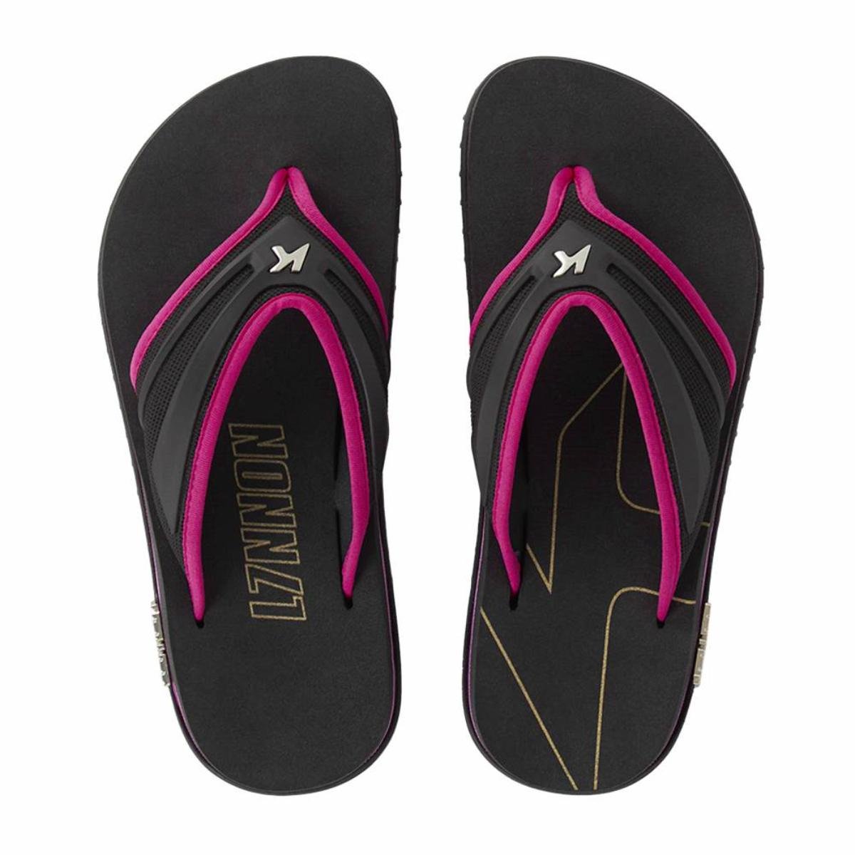 Chinelo Kenner Kivah L7 Masculino - Preto e Rosa Preto/Rosa 2