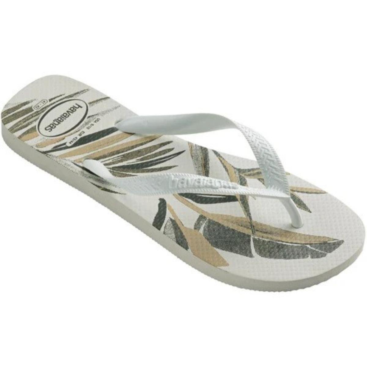 Chinelo Havaianas Aloha Masculino - Branco e Verde Branco 2