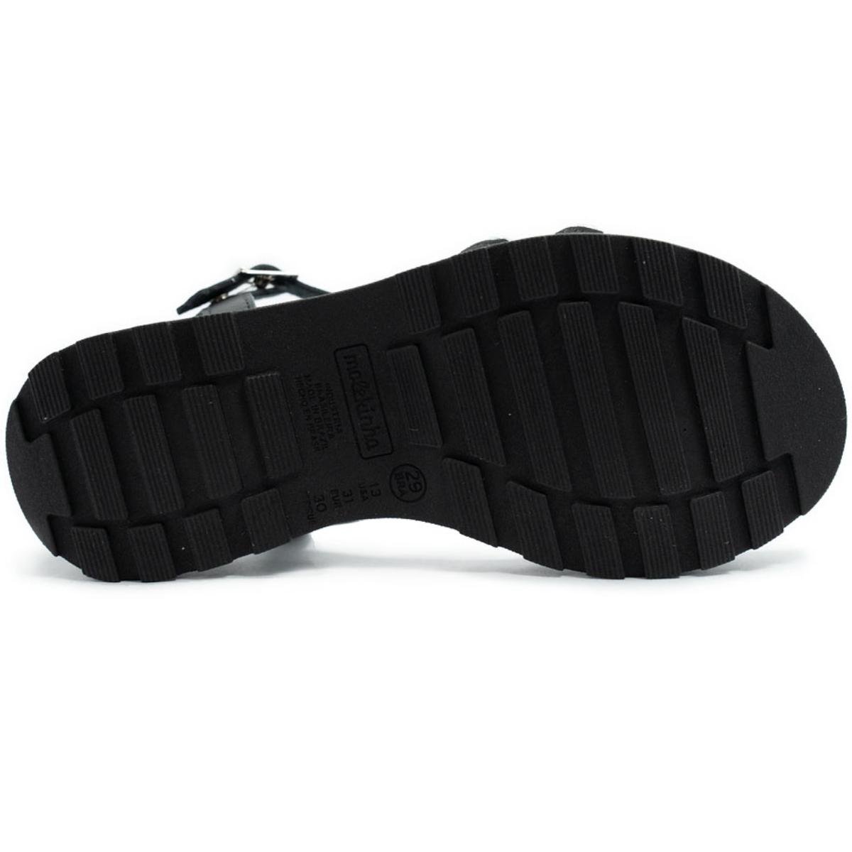 Papete Infantil Molekinha Strass Menina - Preto Preto 5