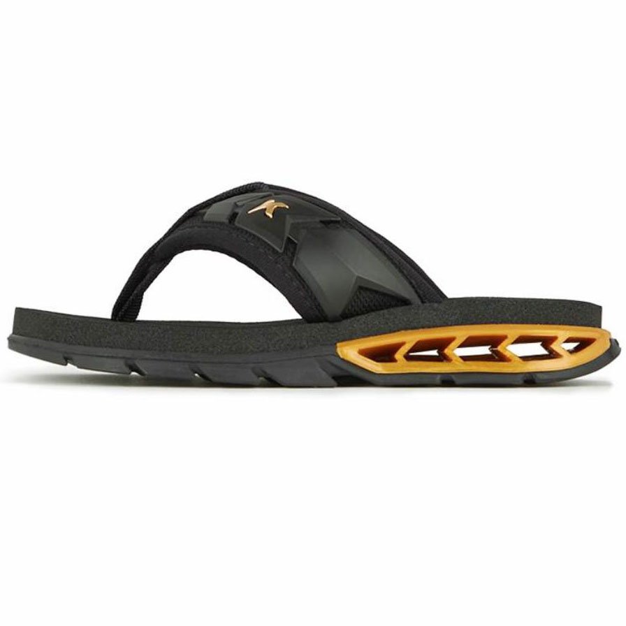 Chinelo Infantil Kenner Rakka Ultra Force Kids - Preto e Dourado Preto/Dourado 3