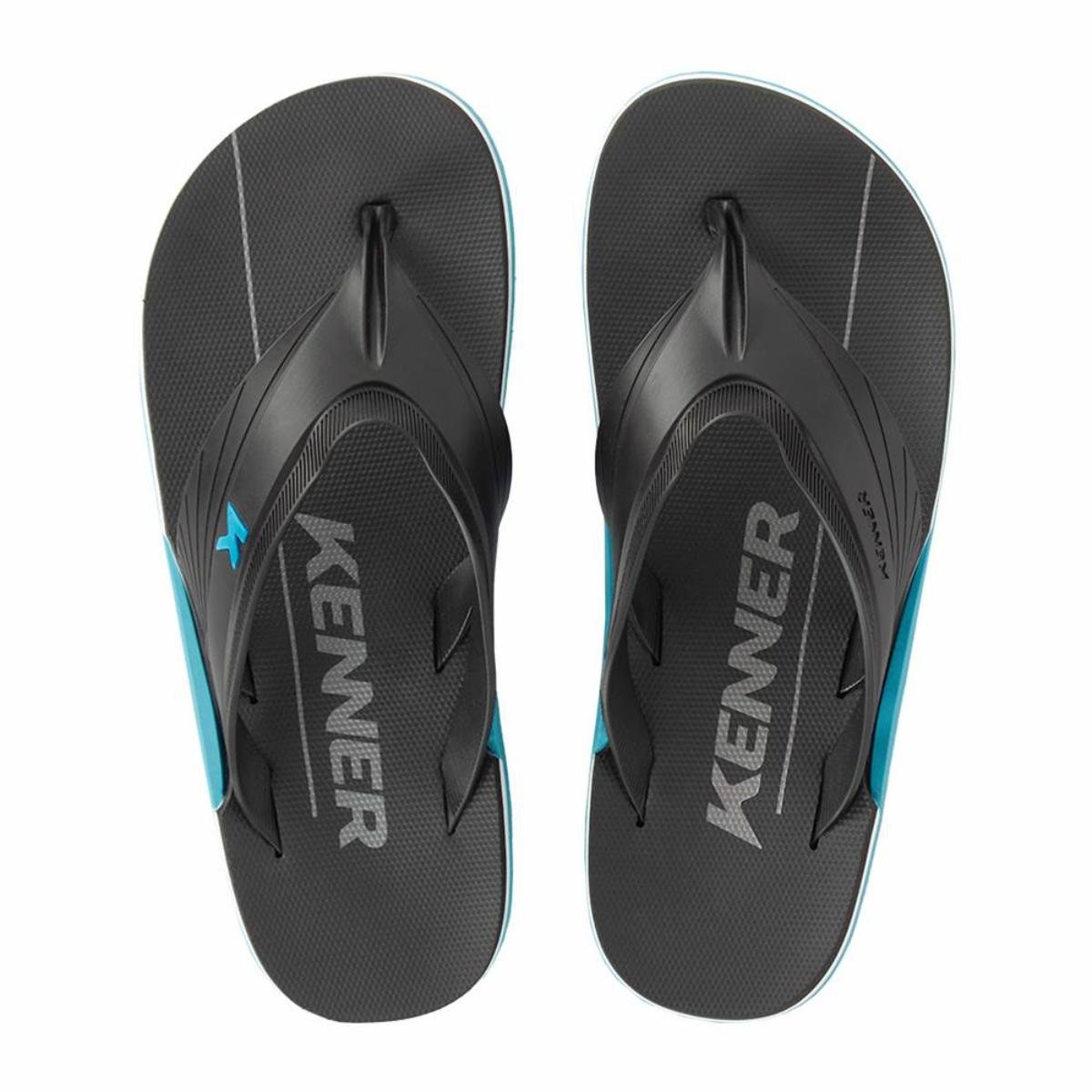 Chinelo Kenner Nk6 Flux Masculino - Preto e Azul Preto/Azul