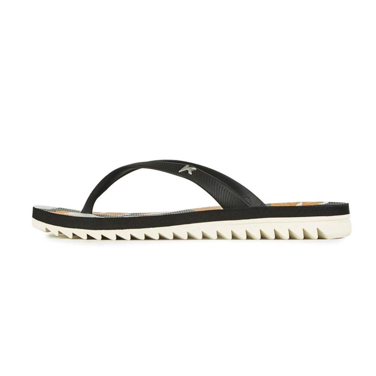 Chinelo Kenner Ibiza Flora Feminino - Preto e Amarelo Preto/Amarelo 3