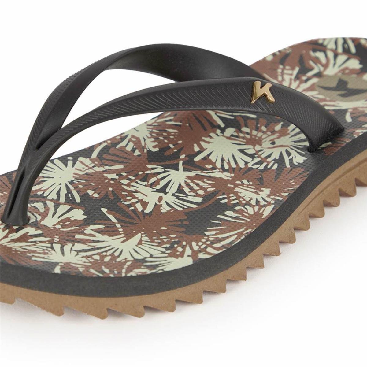 Chinelo Kenner Ibiza Plump Feminino - Preto e Marrom Preto/Marrom 4