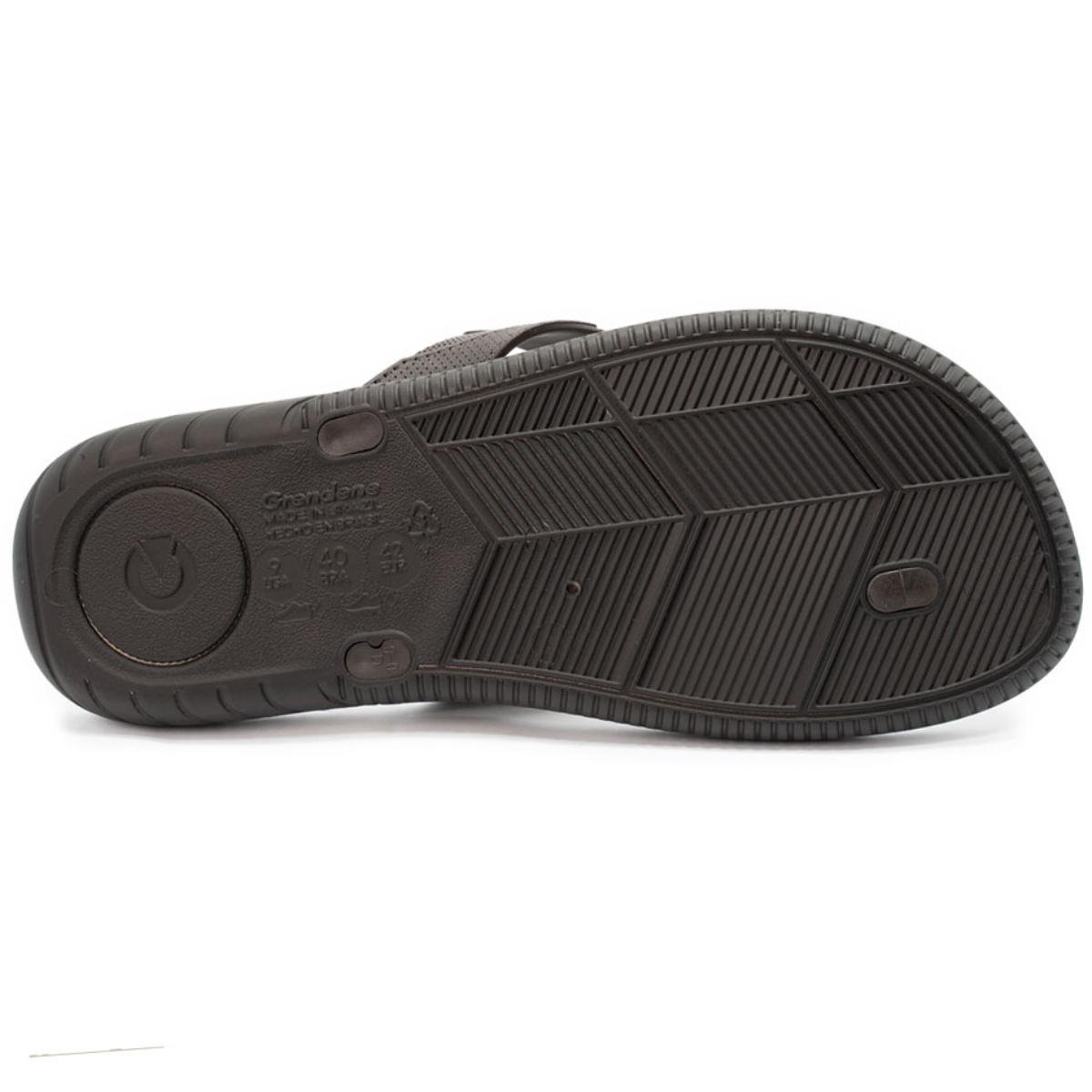 Chinelo Cartago Arizona Masculino - Bege e Marrom Escuro Marrom/Bege 5