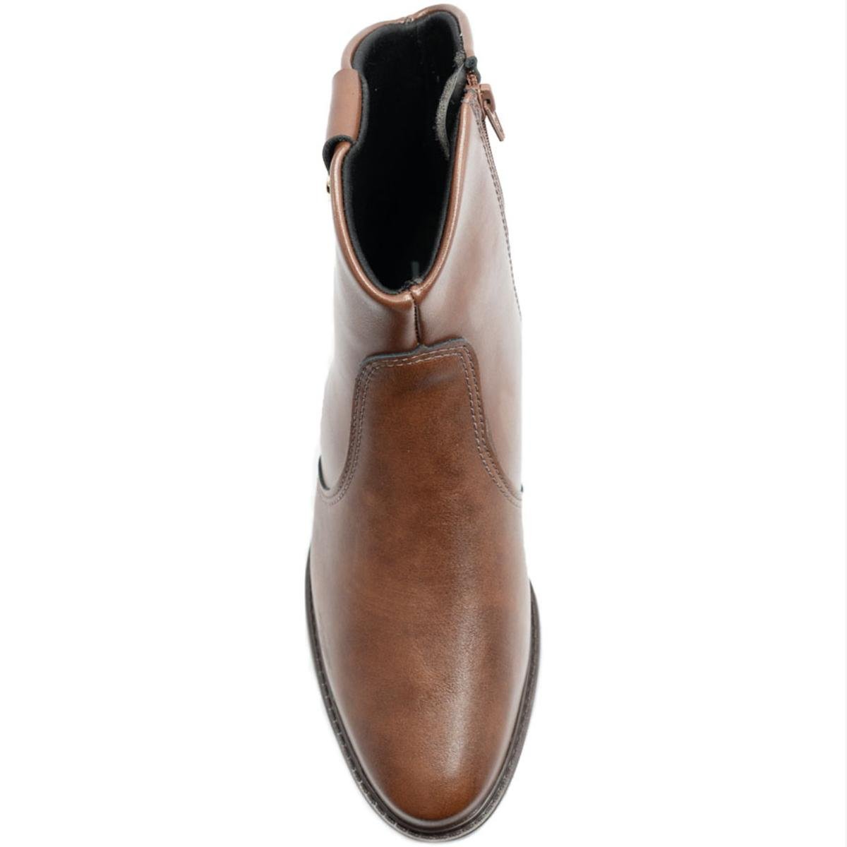 Bota Vizzano Detalhe Cano Baixo Feminina - Marrom Marrom 3