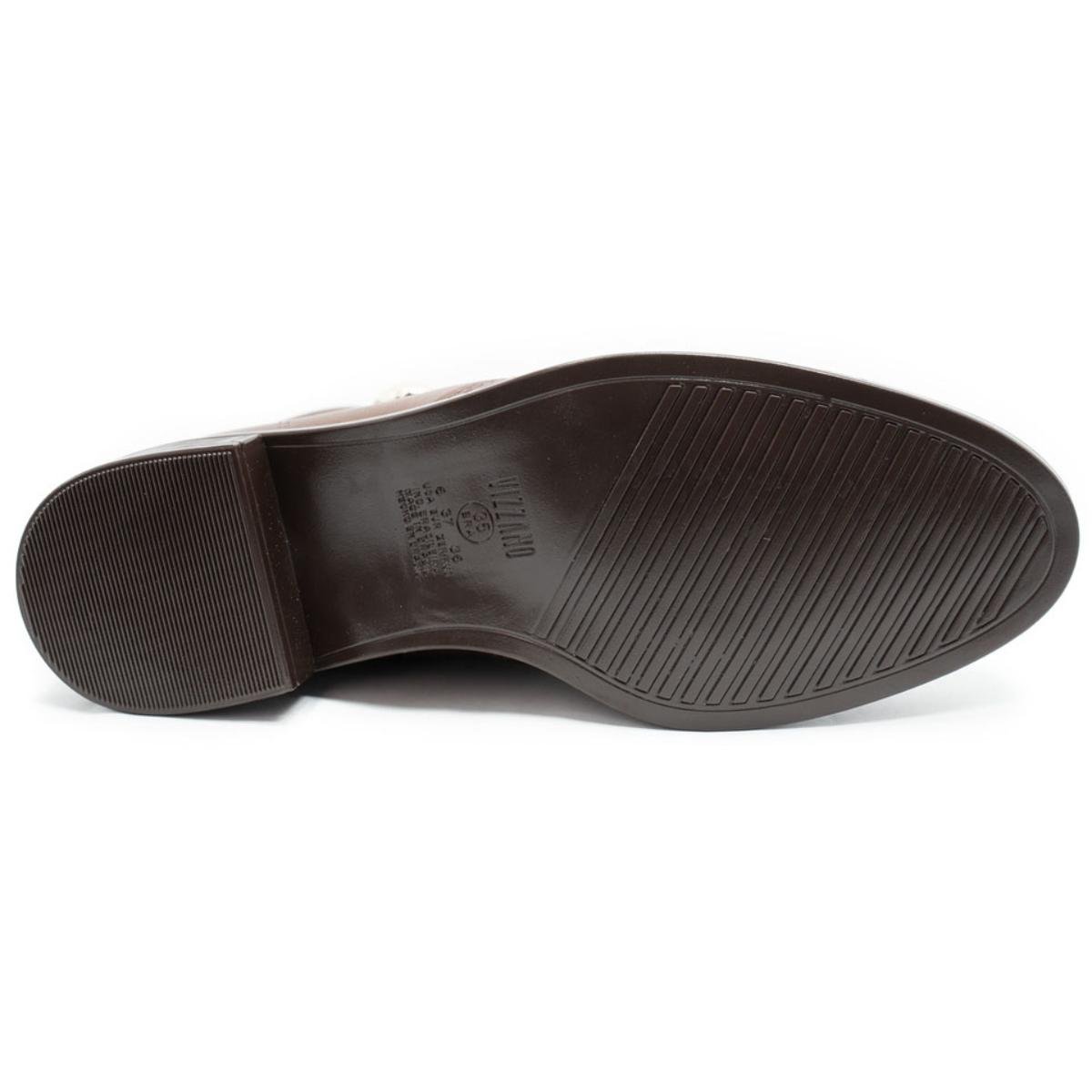 Bota Vizzano Detalhe Cano Baixo Feminina - Marrom Marrom 5