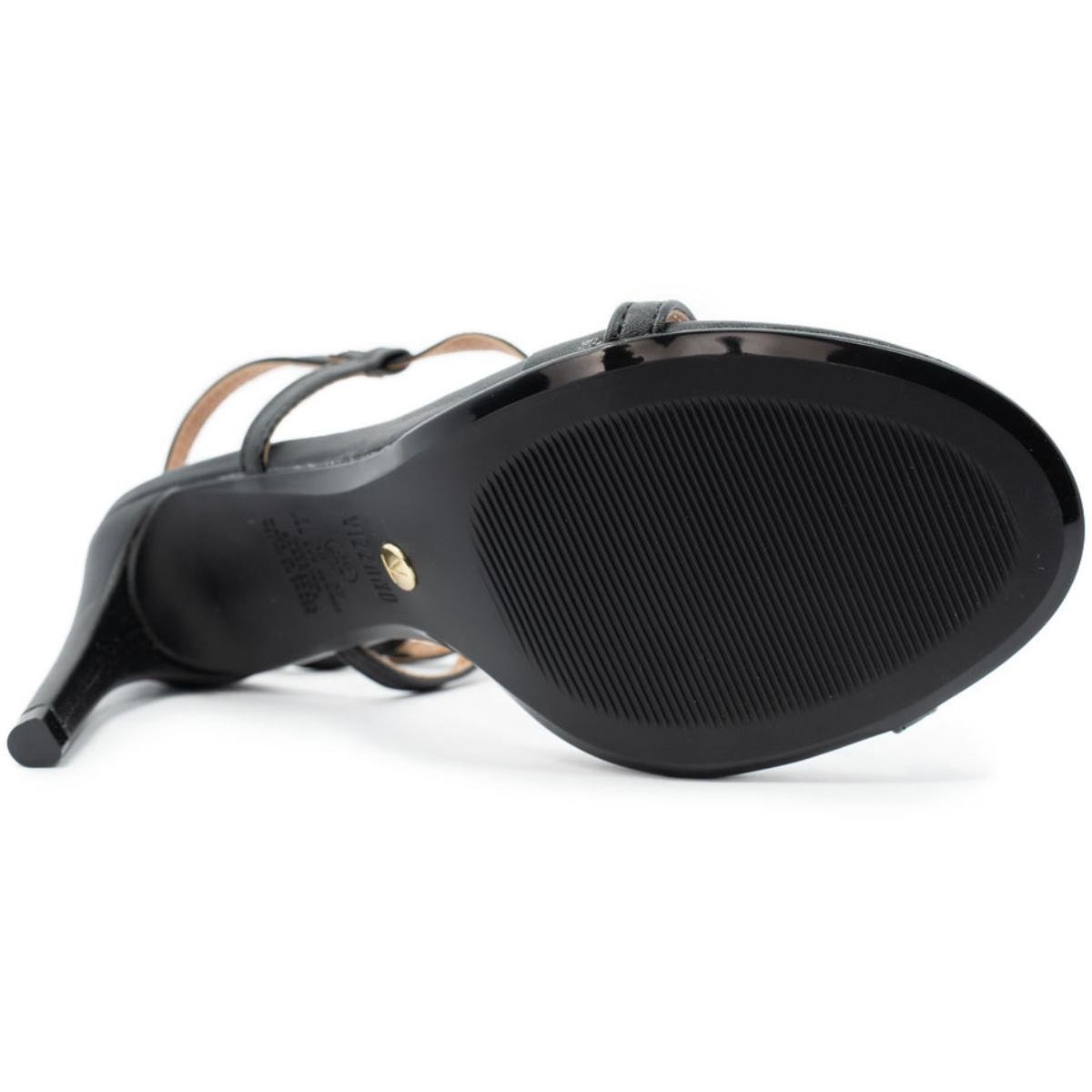 Sandália Vizzano Detalhe Traseiro Aberto Salto Alto Feminina - Preto Preto 5