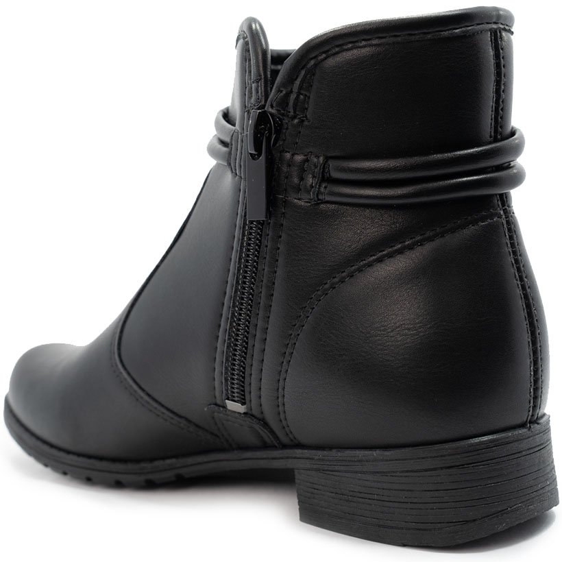 Bota Dakota Cano Curto Feminina - Preto Preto 4
