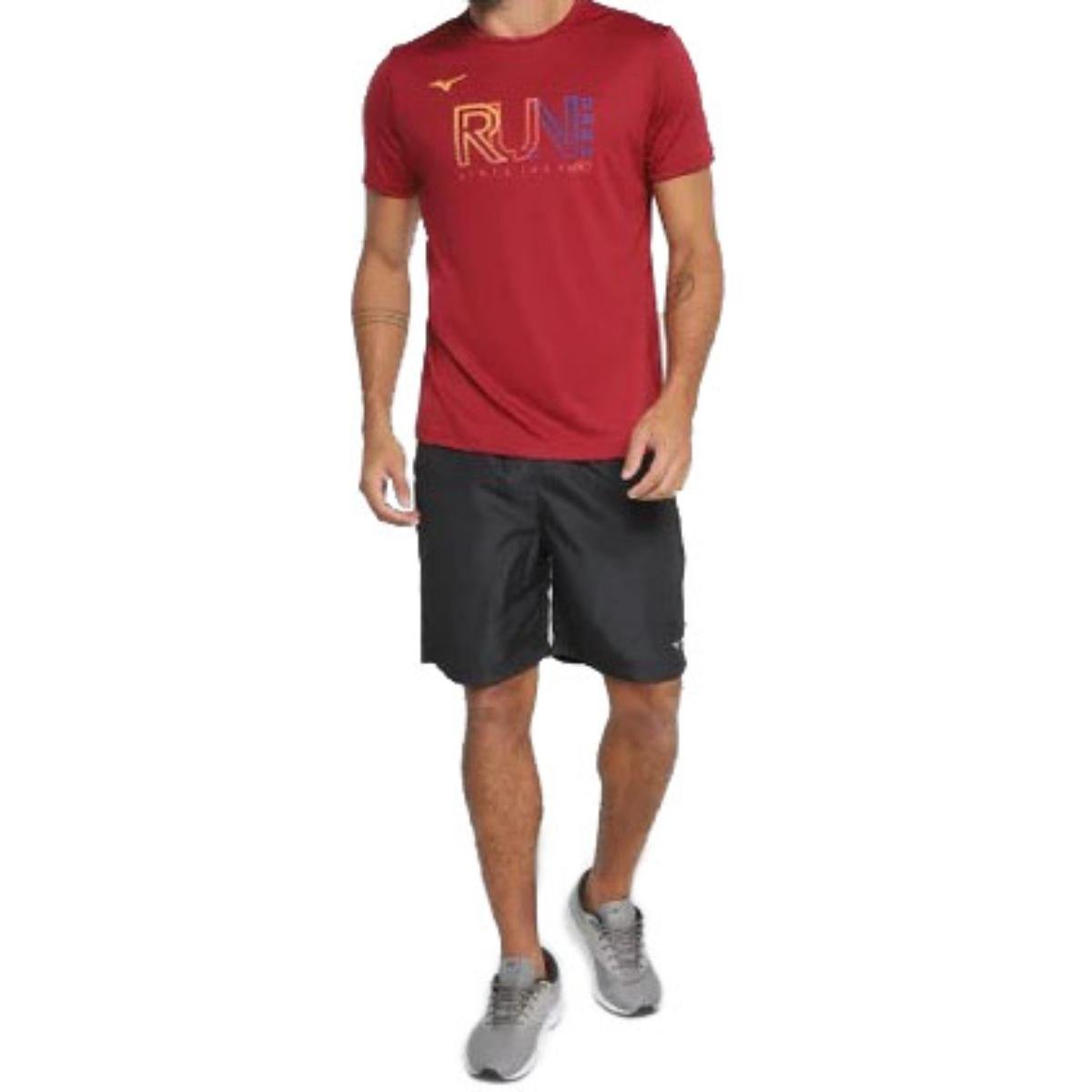 Bermuda Mizuno Energy 7 Masculina - Preto Preto 4